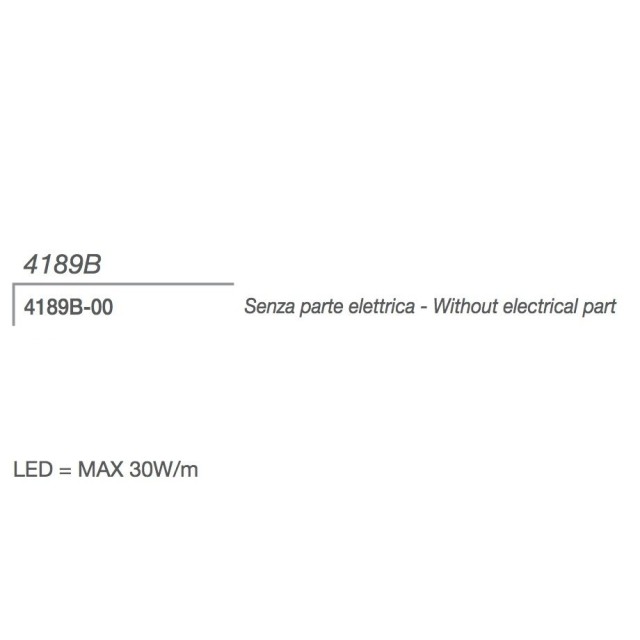 4189A di 9010 profilo da incasso per strisce led
