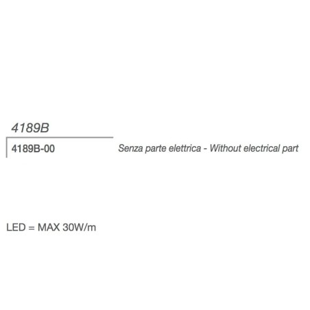 4189A di 9010 profilo da incasso per strisce led