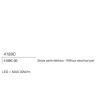 4189A di 9010 profilo da incasso per strisce led
