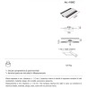 4189A di 9010 profilo da incasso per strisce led