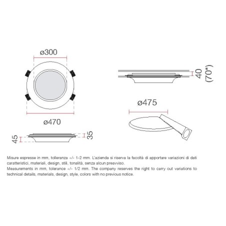 Incasso in gesso Bolle 4114 di 9010