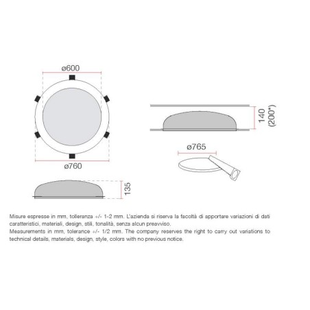 Incasso in gesso Bolle 4118B di 9010