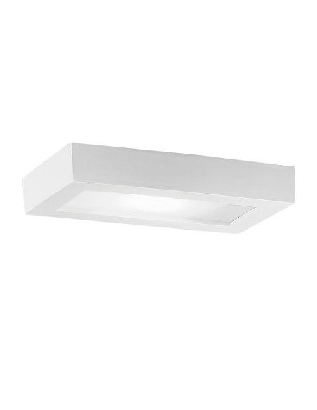 Rossini Elmer A.4363 lampada da parete moderna in gesso diffusore in vetro pirex