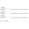 4190A di 9010 profilo da incasso per strisce led 50 cm