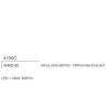 4190B di 9010 profilo da incasso per strisce led 50 cm