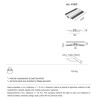 4190B di 9010 profilo da incasso per strisce led 50 cm