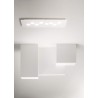 Bilbao pg GeaLuce lampada da soffitto LED moderna 28x80 bianca o tortora