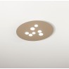 Luna pp GeaLuce : plafonnier LED moderne 40 x 47,5, blanc ou taupe