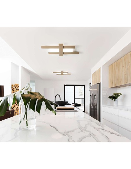 Doha pm Gea Luce : plafonnier LED moderne