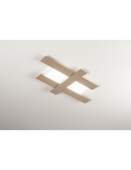Doha pg Gea Luce : lampe de plafond moderne rectangulaire à LED
