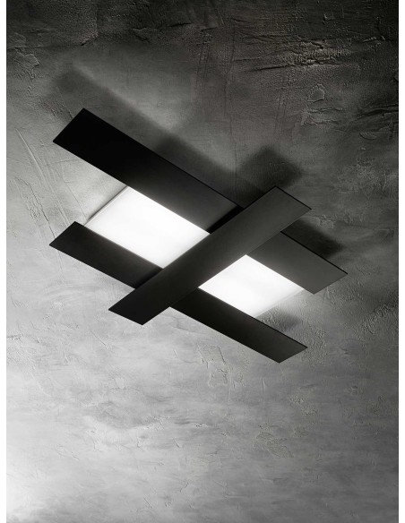 Doha pg Gea Luce : lampe de plafond moderne rectangulaire à LED