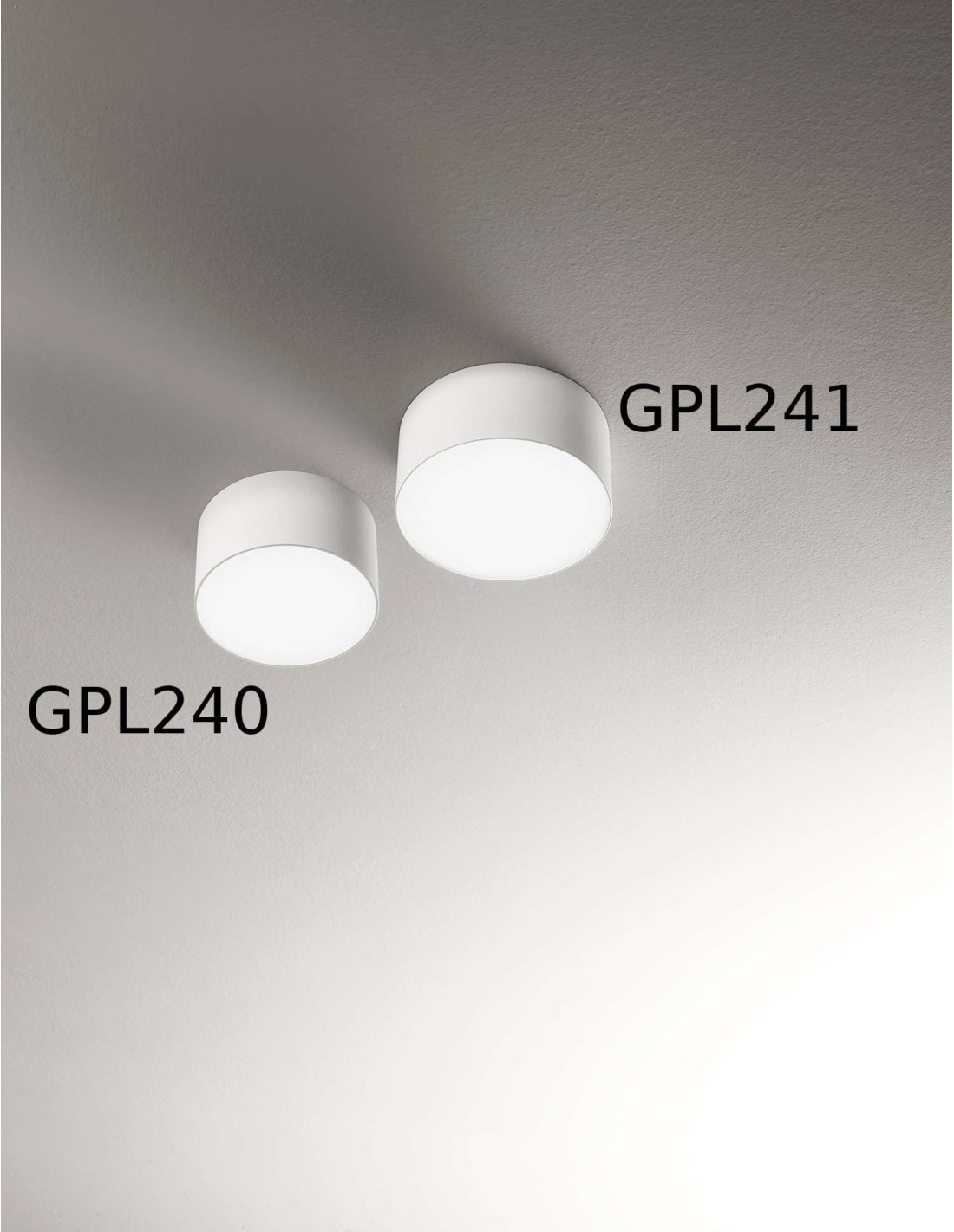 Gea Led Cloe GPL240 applique led - plafoniera cilindrica LED 12 cm diametro