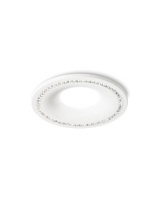 Gea Led GFA190 : spot encastrable rond, culot GU10, 220 V, blanc mat avec strass