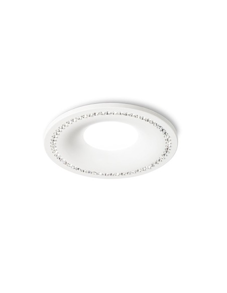 Gea Led GFA190 faretto ad incasso tondo attacco GU10 220V bianco opaco con strass
