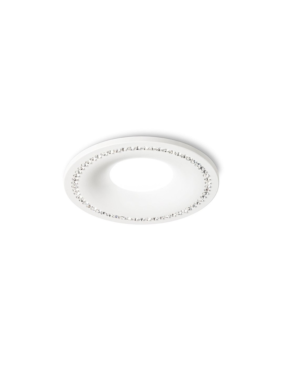 Gea Led GFA190 faretto ad incasso tondo attacco GU10 220V bianco opaco con strass