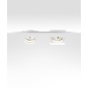 Gea Led Horus GFA590 : spots carrés en plâtre, spots encastrés dans le mur, spots encastrés dans les plaques de plâtre