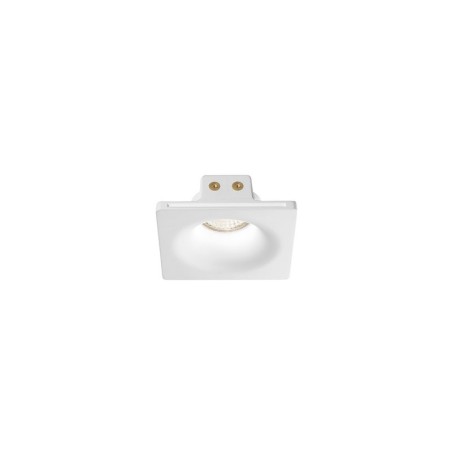 Gea Led Heli GFA611 : spot encastrable carré en plâtre, culot GU10