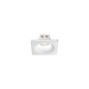 Gea Led Heli GFA611 : spot encastrable carré en plâtre, culot GU10