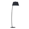 Ideal Lux Pagoda PT1 piantana curva paralume nero